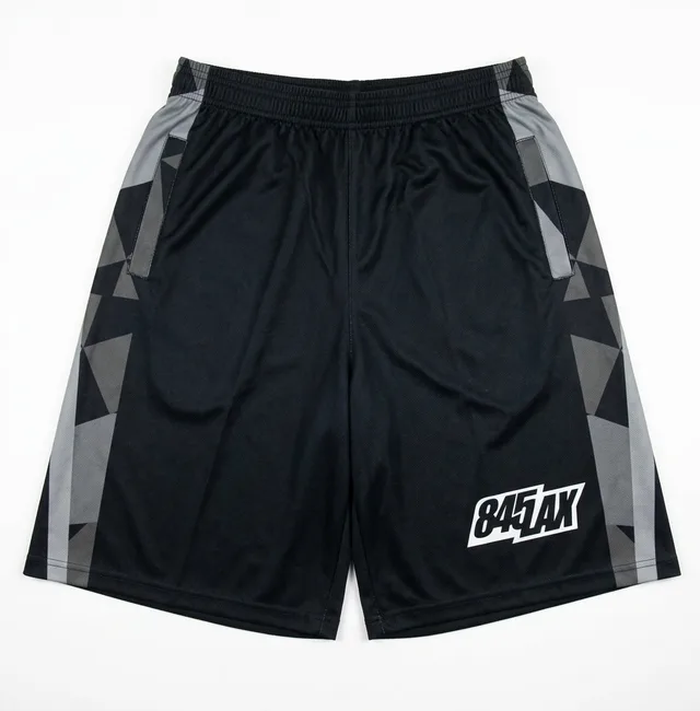 Grey & Black Short-Sleeve Lacrosse Jersey, view 4