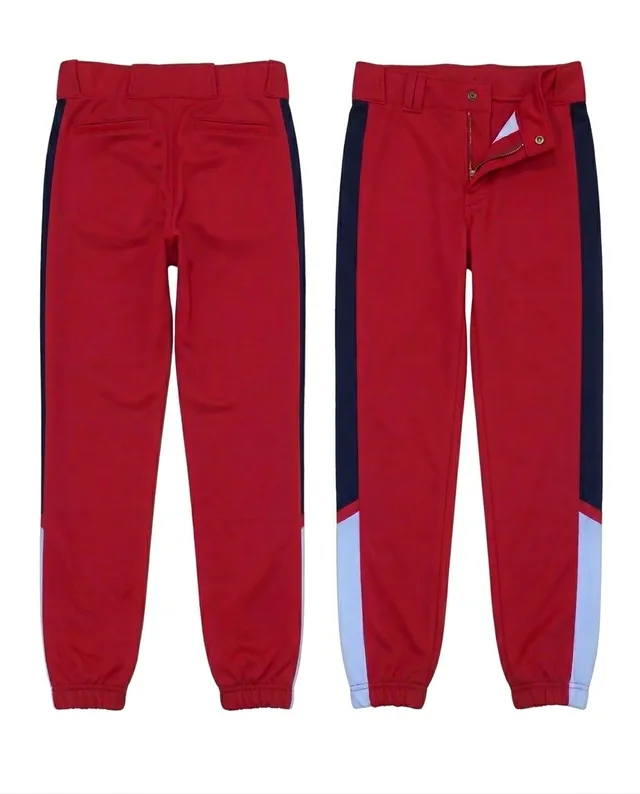 Red & Navy Baseball Pants, reference view