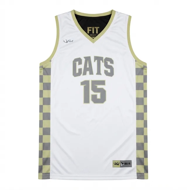 Black, Yellow & Grey Basketball Jersey, view 2