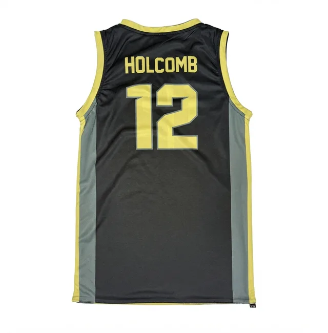 Gold & Black Basketball Jersey, view 5