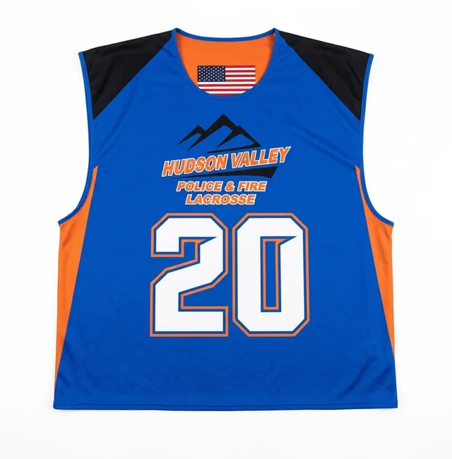 Blue, Orange & Black Lacrosse Jersey
