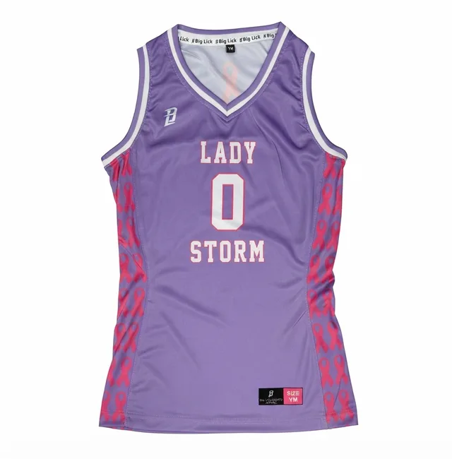 Purple, Pink & White Basketball Jersey