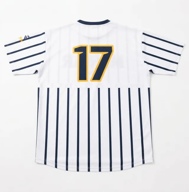 White & Navy Custom T-Shirt, view 2