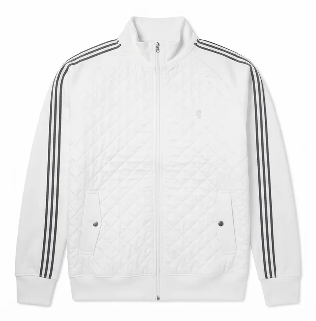 White & Dark Grey Casual Jacket, reference view