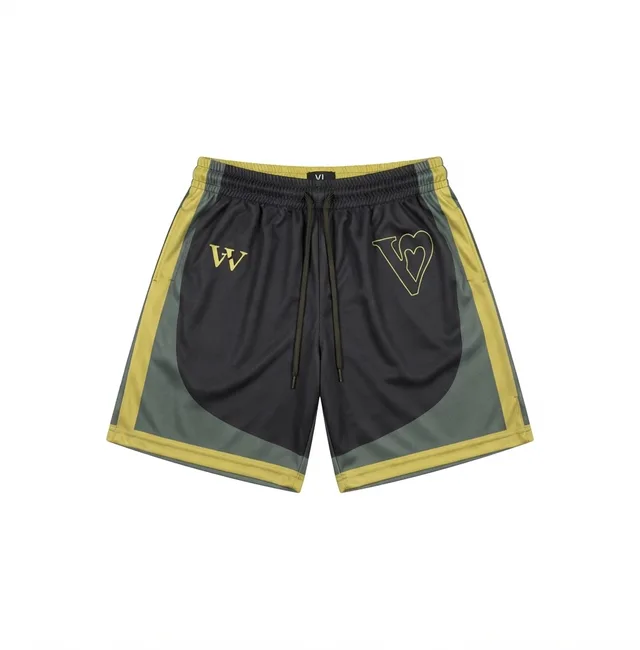 Gold & Black Basketball Jersey, view 2