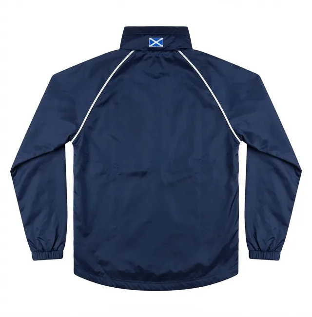 Navy Contrast-Piping Zip Jacket, view 2