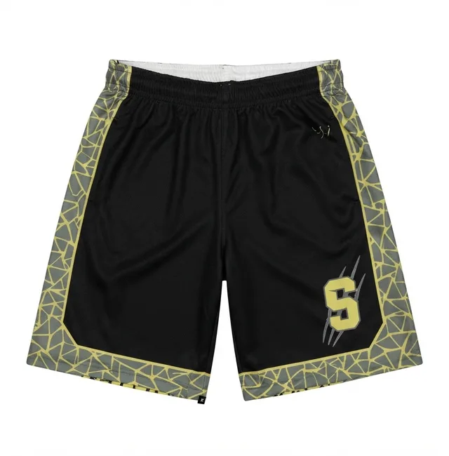 White, Black & Gold Basketball Jersey, view 5