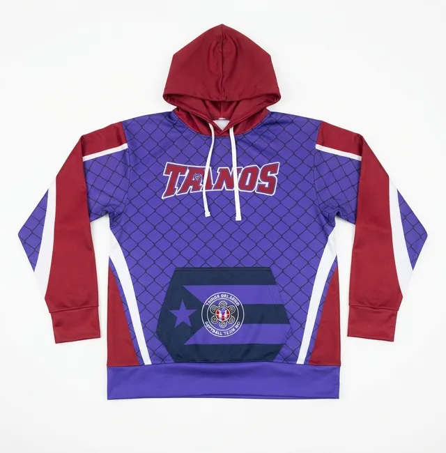 Purple, Maroon & White Custom Hoodie