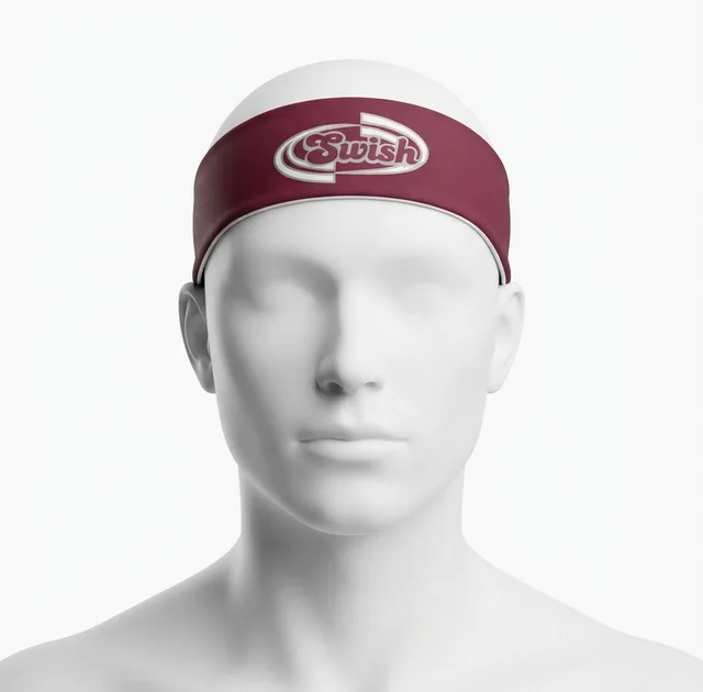 Maroon & White Sports Headband