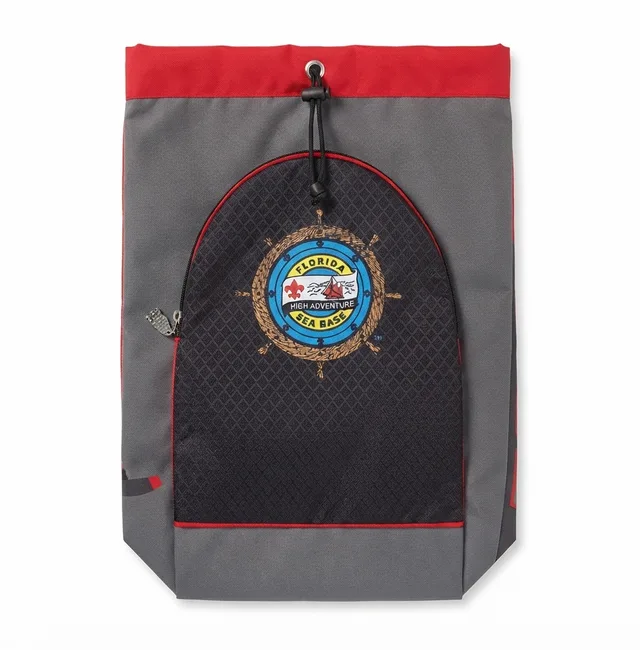 Grey & Red Sports Bag