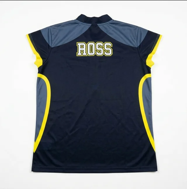 Black, Grey & Yellow Bowling Polo Shirt, view 2